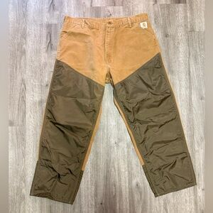 Vintage Carhartt Nylon brush double knee cotton work pant sz 40. Made in USA